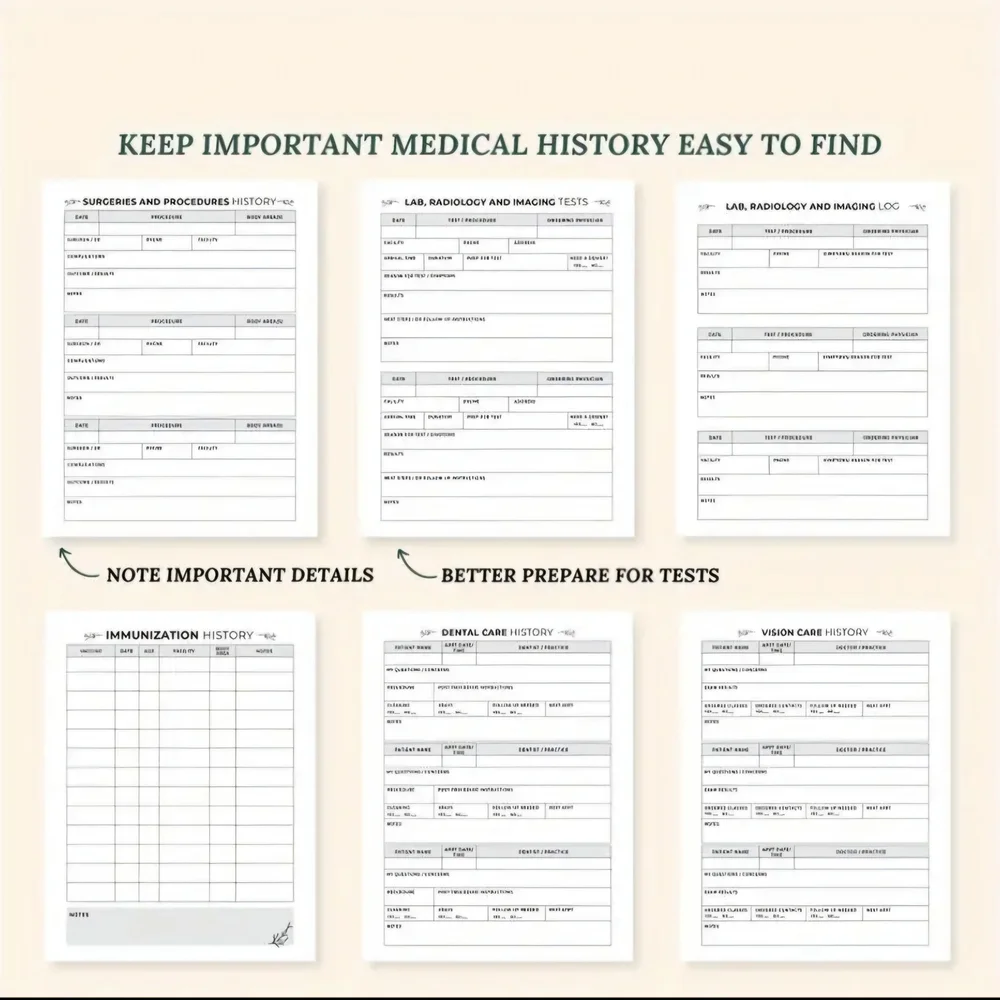 Chronic Illness Medical Binder - Blue